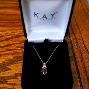 Levian Chocolate Diamond with diamond chips surrounding. Size 6 and a half